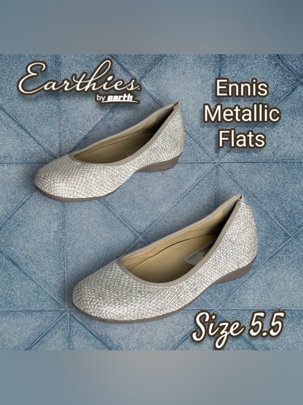 Earthies Ennis - Women's Ballet Taupe Flat Size 5.5